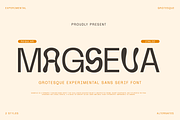 Magseva - Grotesque Experimental, a Sans Serif Font by RagamKata (Thumbnail 1 of 10)