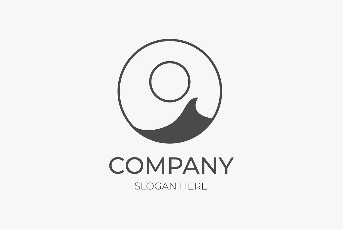 Modern minimalist wave logo design, a Branding & Logo Template by Medianeka (Photo 2 of 3)