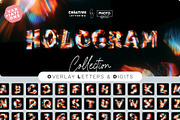 Optical Hologram Letters Overlays, a Symbol Font by PhotoSpirit (Thumbnail 1 of 8)