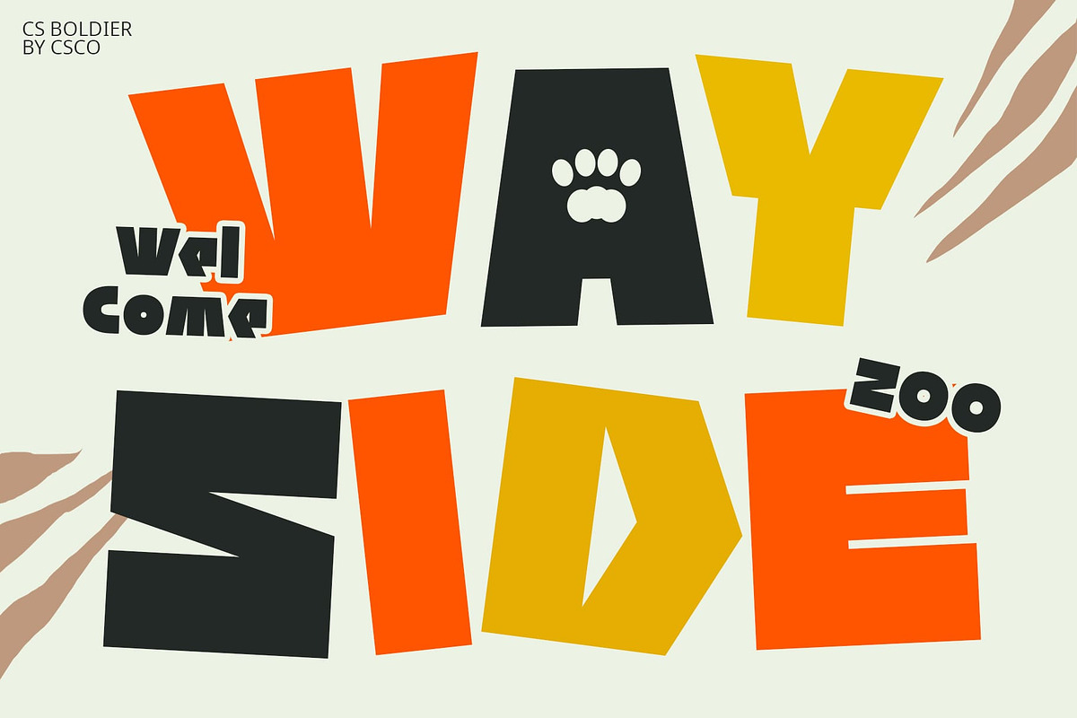 CS Boldier – Bold Font, a Sans Serif Font by Craft Supply Co. (Photo 2 of 8)