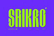 Saikro || Modern Condensed Dosplay, a Sans Serif Font by Ermedia Studio (Thumbnail 1 of 10)
