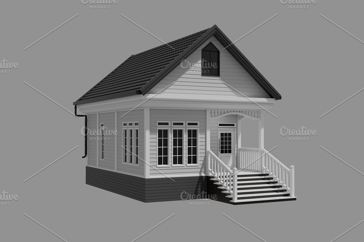 House Building - Type 1, an Architecture 3D Model by mrfauzi (Photo 2 of 22)