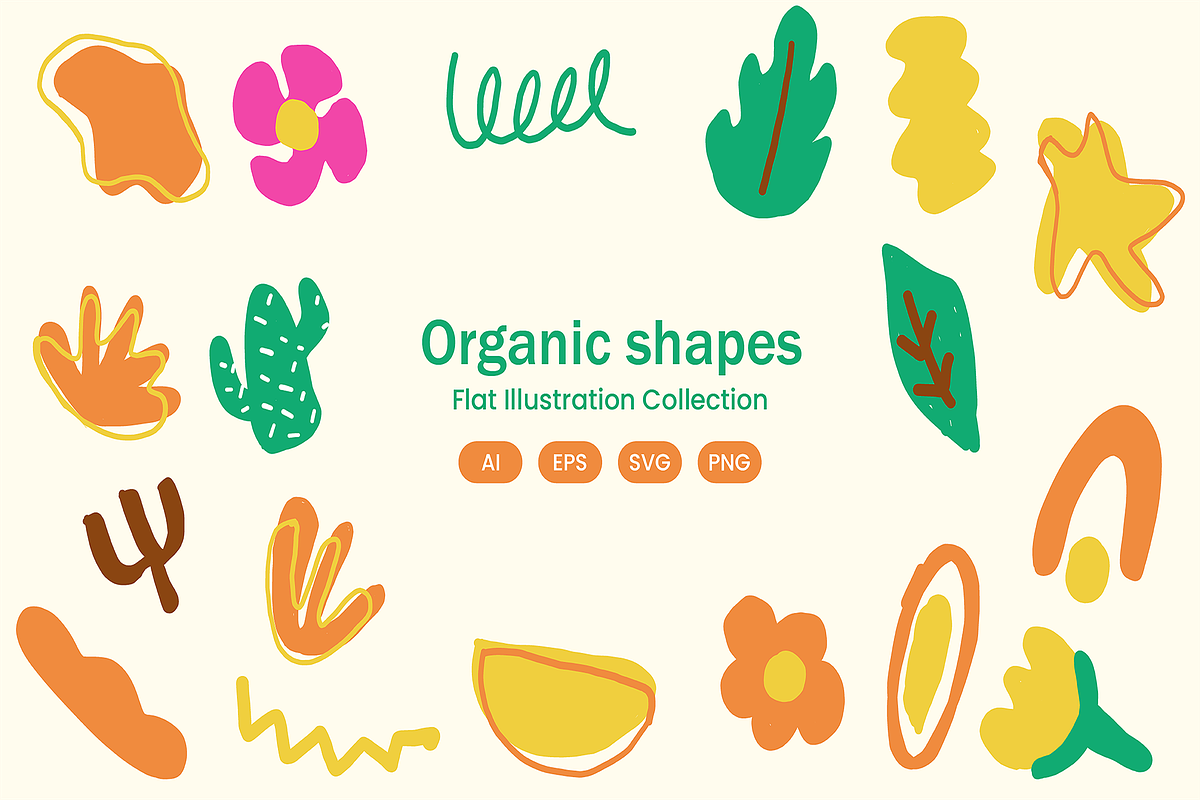 Organic Shape Illustration, an Object Illustration by Rahardi Creative