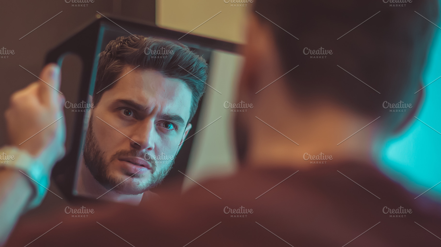 Evil guy looks in the mirror., a Beauty & Fashion Photo by Rov.7