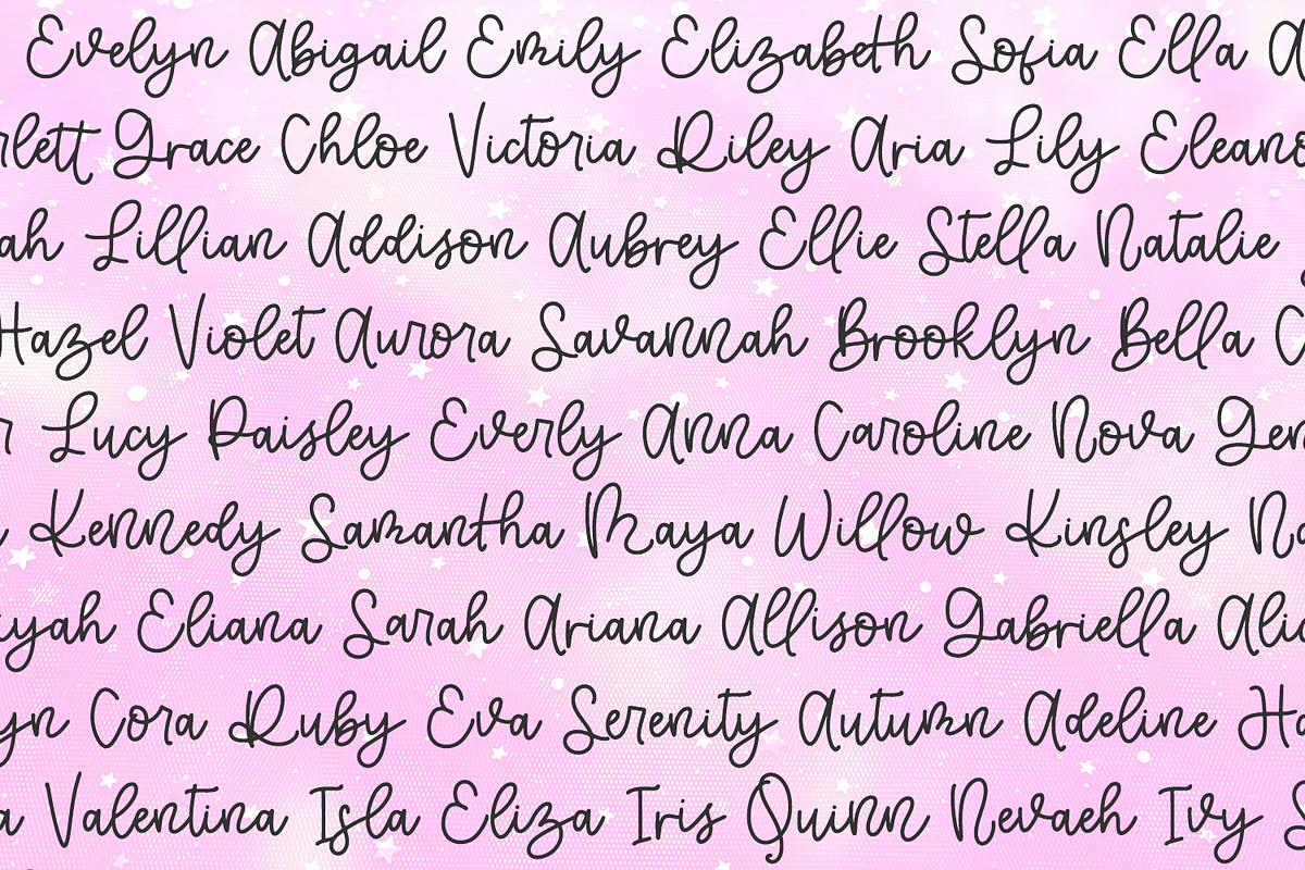 Starwish Script, a Script Font by Beck McCormick (Photo 3 of 10)