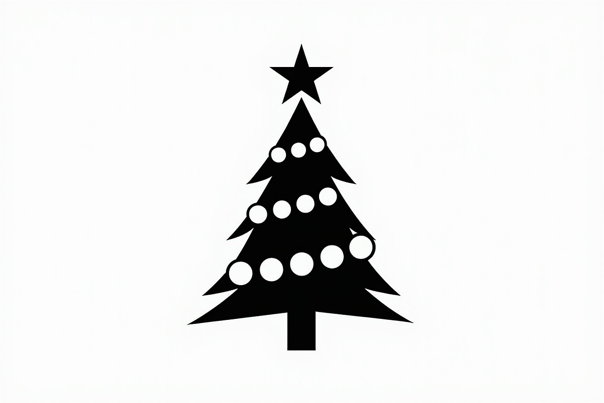 Cozy Holiday Tree Silhouette Designs, an Illustration by Gaye Art (Photo 12 of 21)