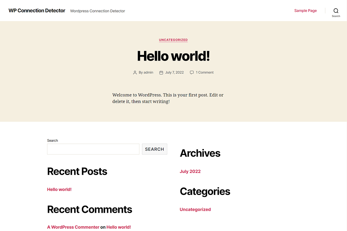 WPCD - WP Network Connection Detect, a WordPress Template by Techno Digitz (Photo 2 of 4)