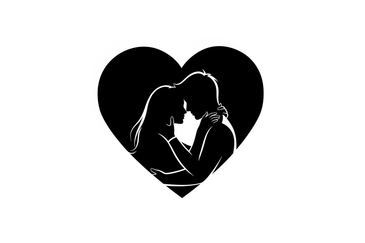 Couple Love Heart Silhouette Bundle, an Illustration by Amazin_art (Photo 22 of 51)