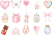 Sweet Valentine Clipart, an Illustration by Designking (Thumbnail 2 of 5)