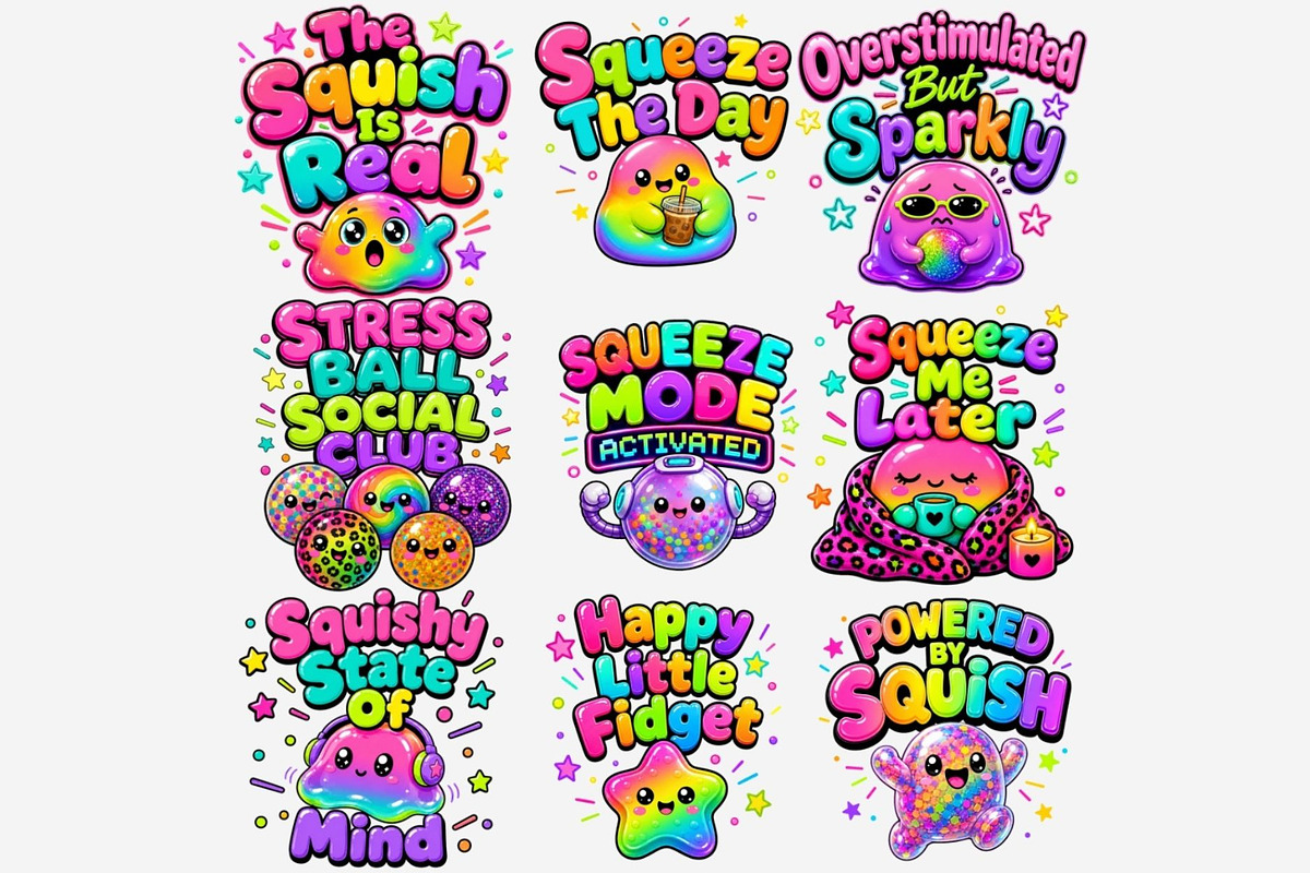 Emotional Support Squish PNG Bundle, an Emoji Icon by Tanya Kart (Photo 8 of 10)