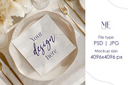Cocktail Napkin Mockup Paper Napkin, a Mockup by Mie Mockup Studio (Thumbnail 1 of 7)