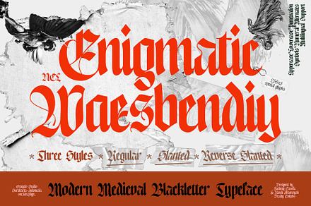 NCL Enigmatic Waesbendiy, a Blackletter Font by Enxyclo Studio