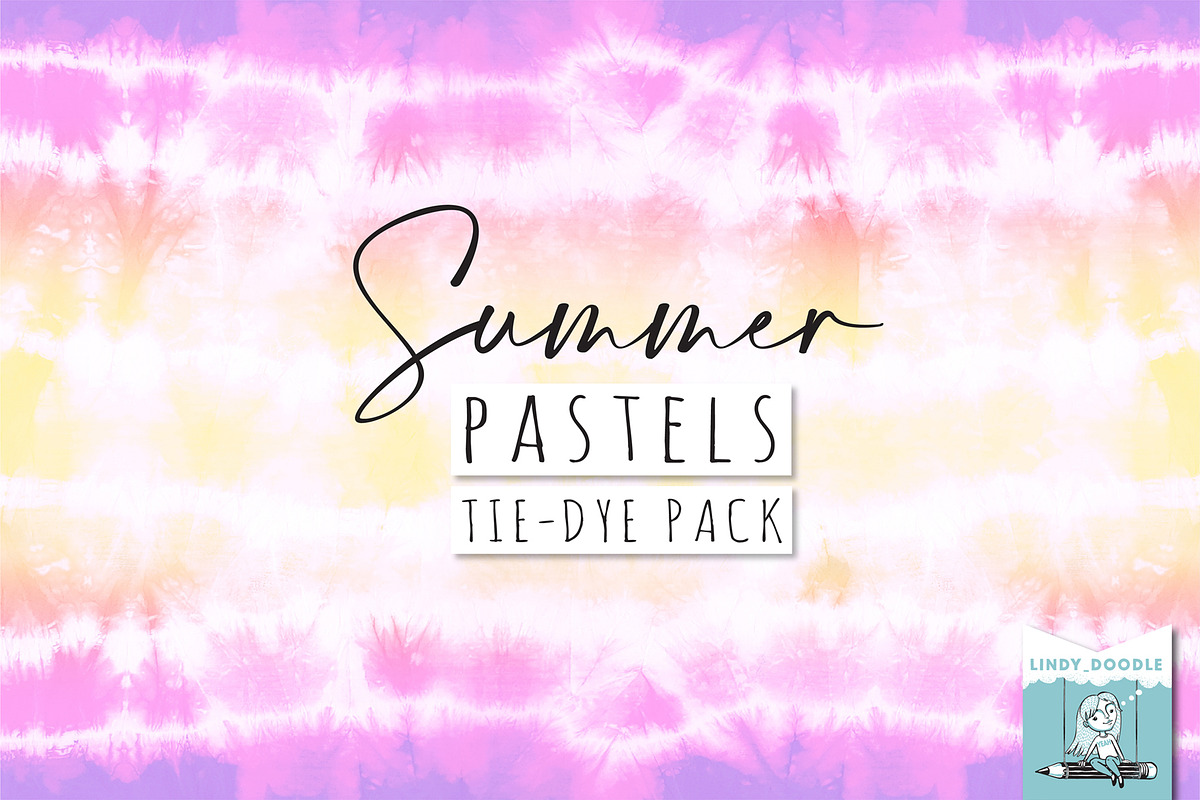 Summer Pastel Tie-Dye Patterns, a Pattern Graphic by Lindy_doodle (Photo 1 of 13)