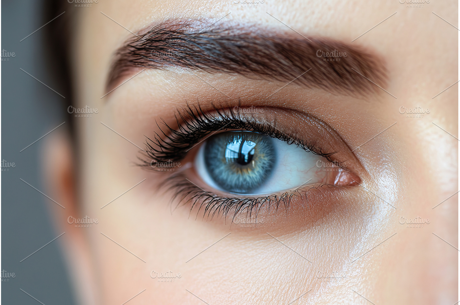 womans eyebrows showcasing permanent, a Beauty & Fashion Photo by Lermont51