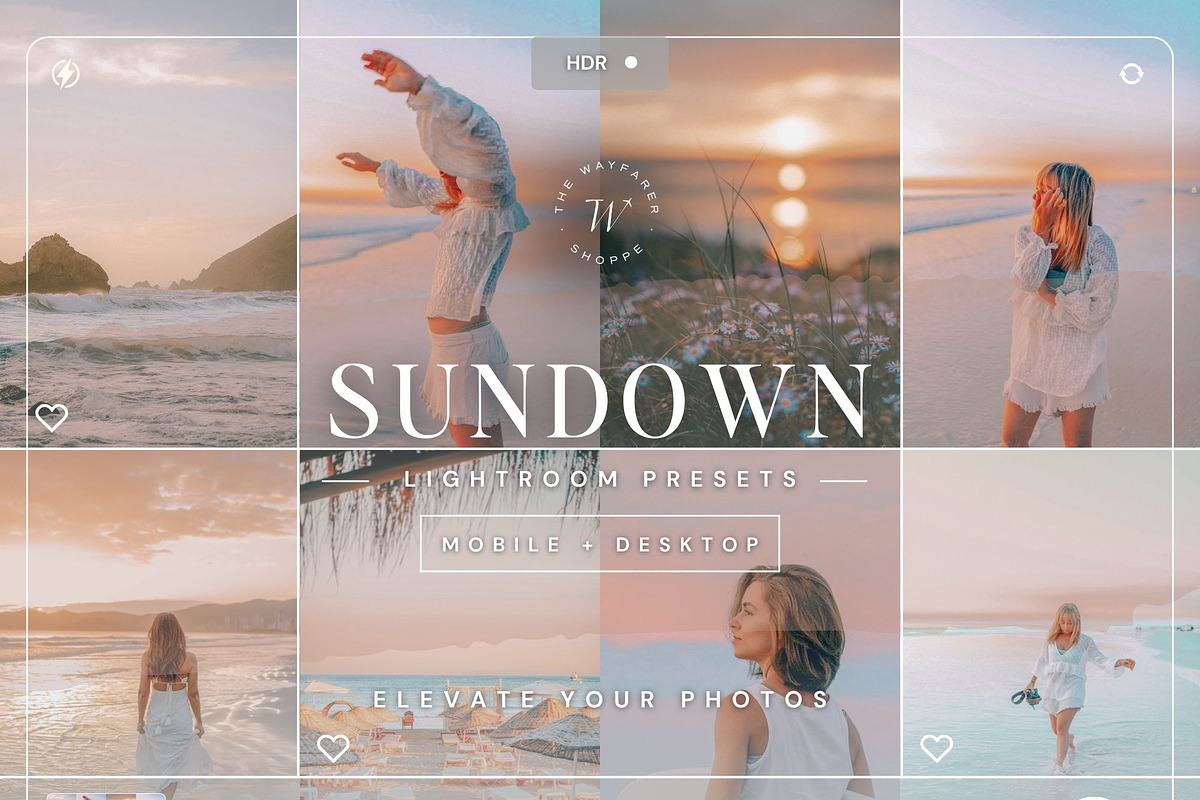 50+ Golden Hour Lightroom Bundle, a Preset Add-On by TheWayfarerShoppe (Photo 4 of 11)