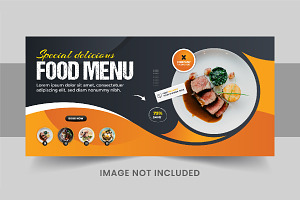 Food web banner template design, a Social Media Template by Pavel_design