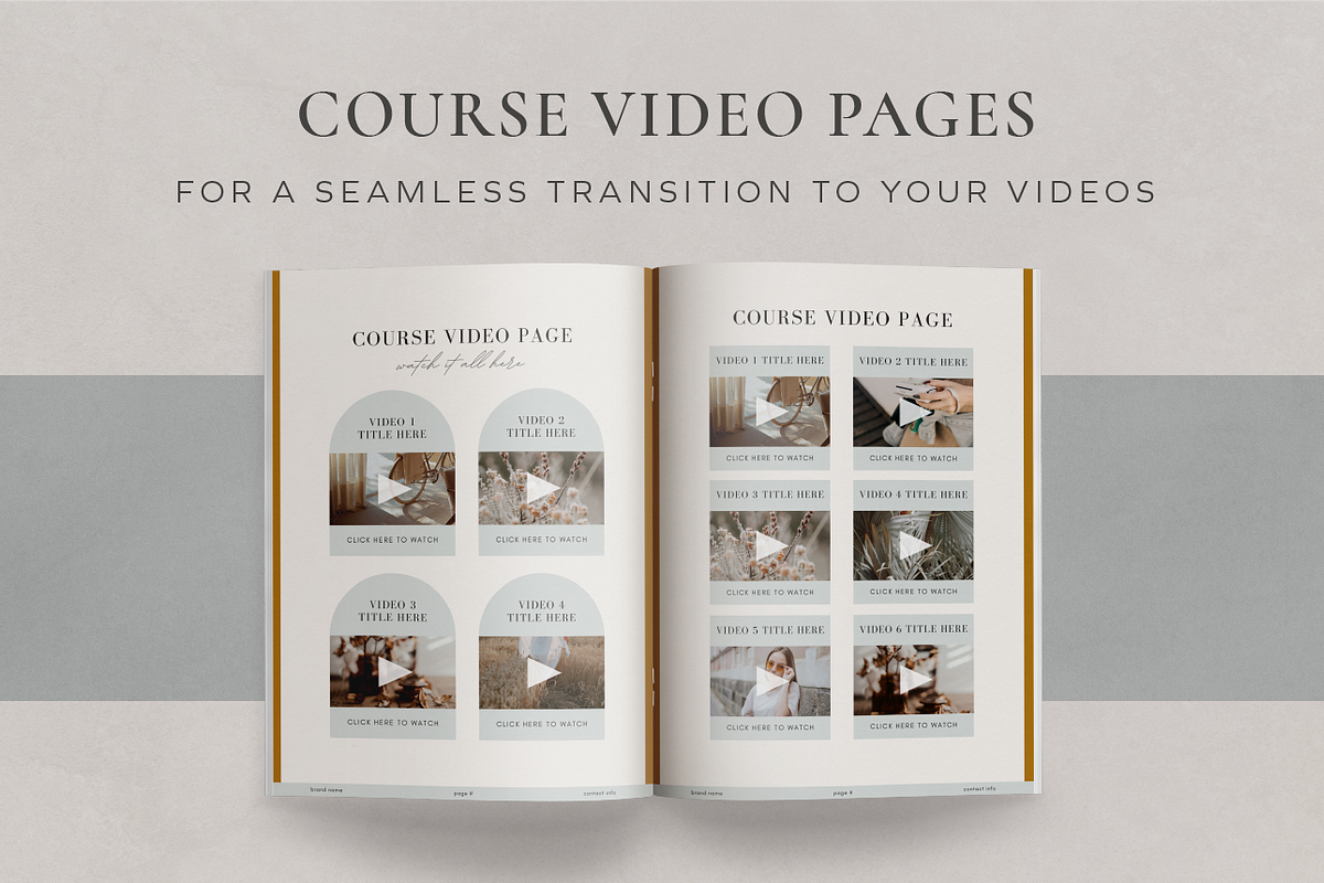 Course Workbook Canva Template, a Design Template by Studio Soluna (Photo 10 of 16)