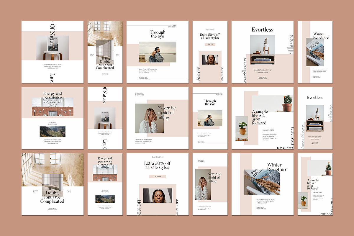 600 Minimalist Instagram Bundle, a Social Media Template by Creatchees.std (Photo 26 of 37)