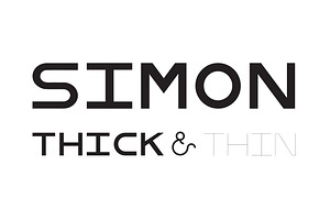 SIMON Thick & Thin Display Font