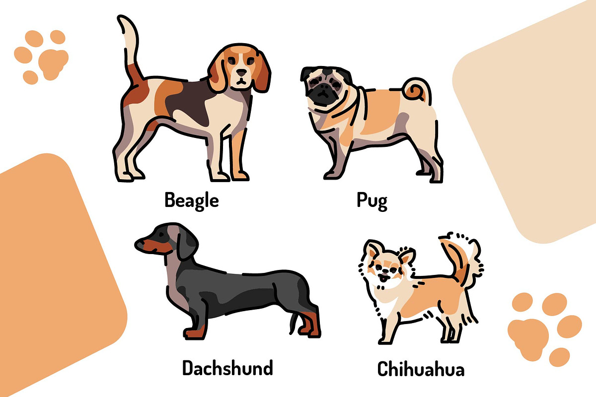 Breed dogs icons set, an Animal Illustration by Backwoods_studio (Photo 4 of 10)
