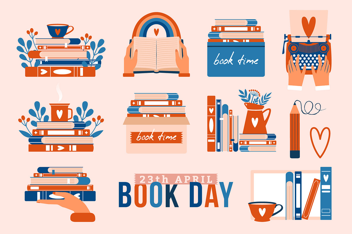 World Book Day. Vector collection, an Education Illustration by Renberrry.Store (Photo 5 of 12)