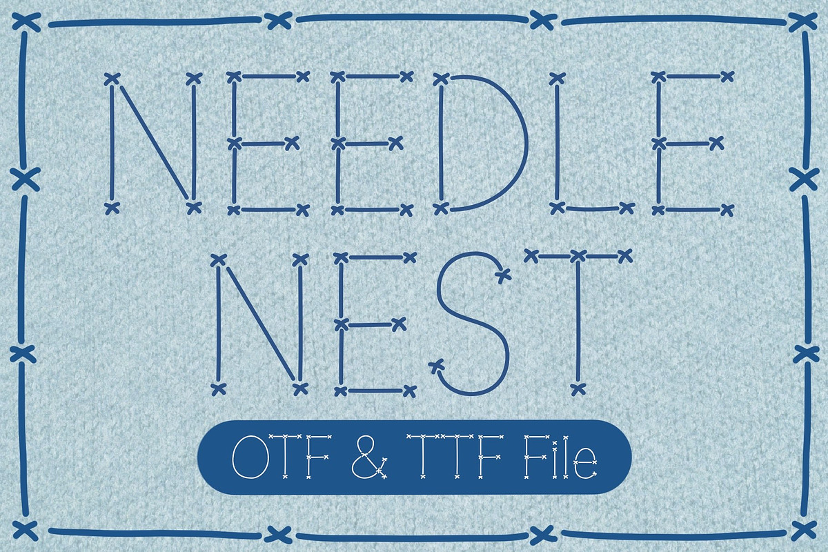 Needle Nest Font, a Handwritten Font by LivelyAutumn11.11 (Photo 1 of 5)
