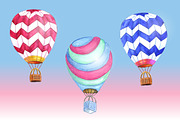 Hot air balloon, a Transportation Illustration by El Design (Thumbnail 2 of 2)
