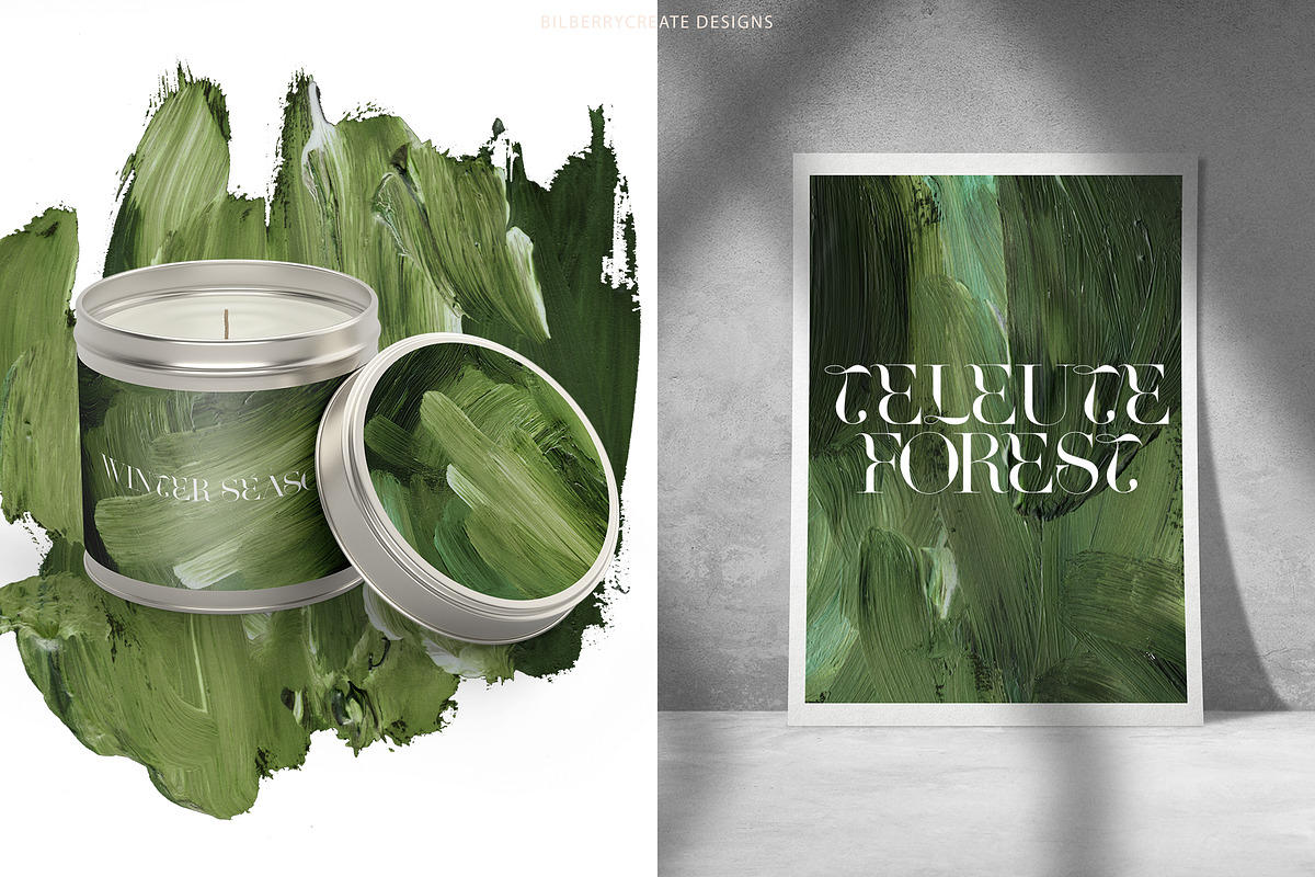Teleute forest abstract background, a Texture Graphic by BilberryCreates