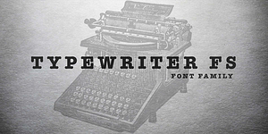 Typewriter FS, a Slab Serif Font by FontSite Inc.