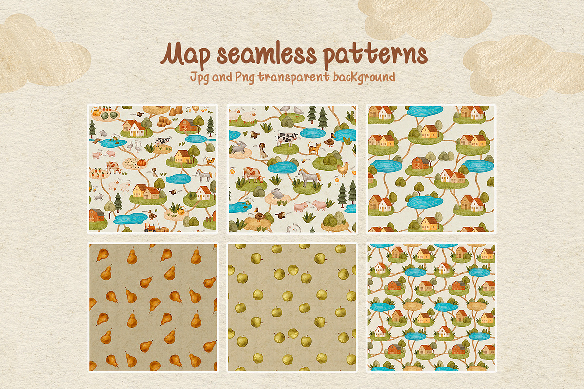 Farm Baby Map creator, an Animal Illustration by Alamella (Photo 6 of 14)