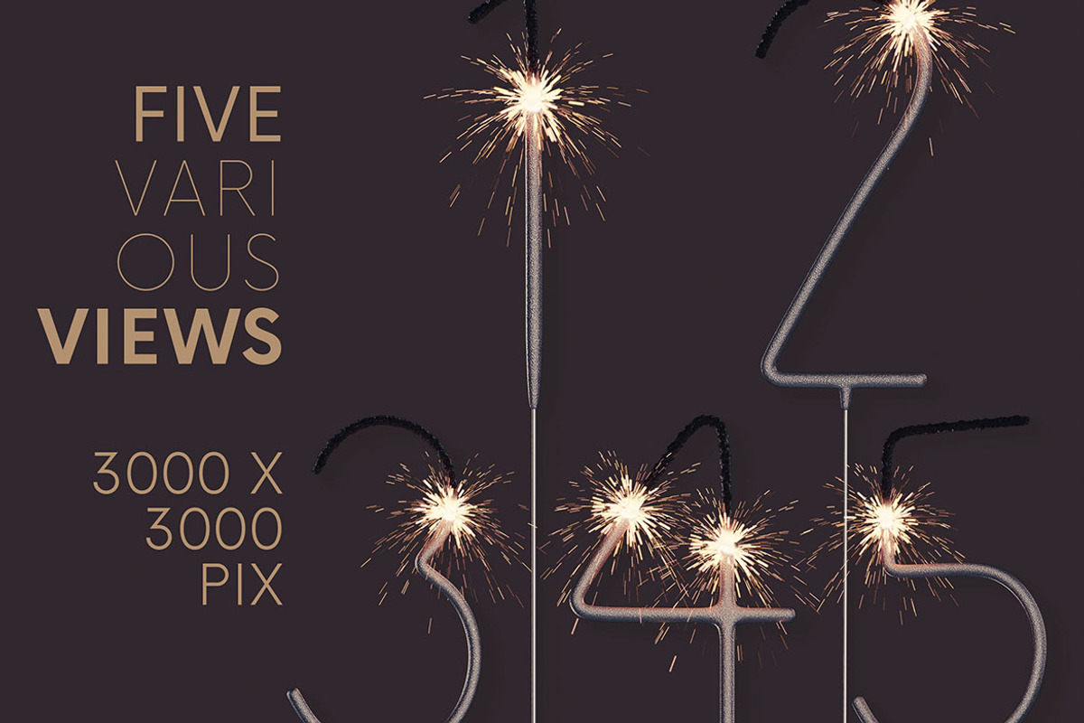 Sparks - 3D Lettering, a Graphic by MIIM (Photo 4 of 9)