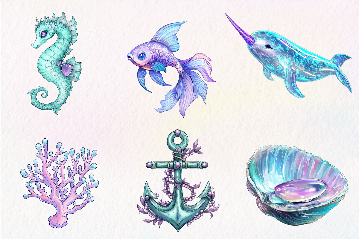 The Magical Ocean Sublimation Bundle, an Illustration by CreationArt (Photo 2 of 5)