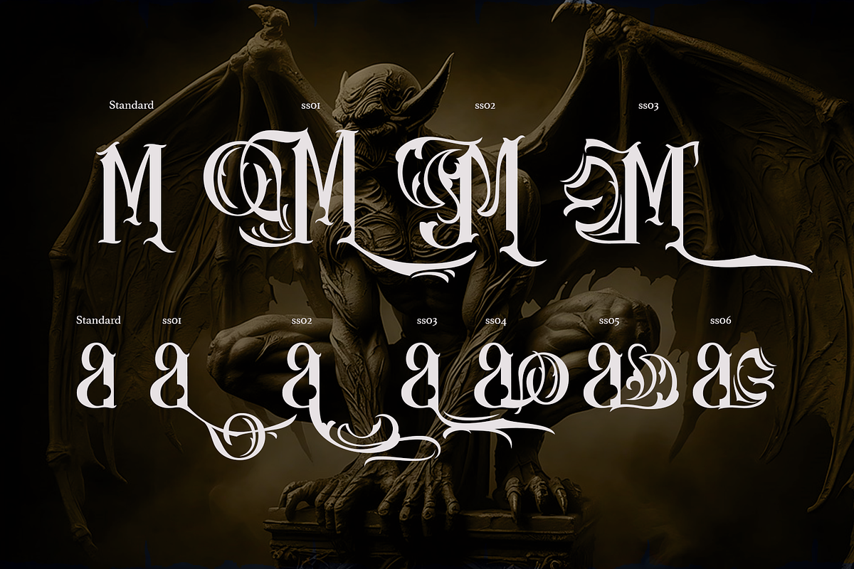 Canderagle Gothic Blackletter, a Blackletter Font by madeDeduk (Photo 3 of 10)