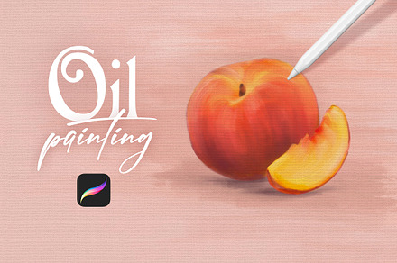 Oil Paint Procreate Brushes, a Brush Add-On by Andrew Skoch Design