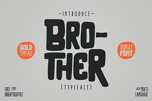 Brother Typeface, a Serif Font by giemons™