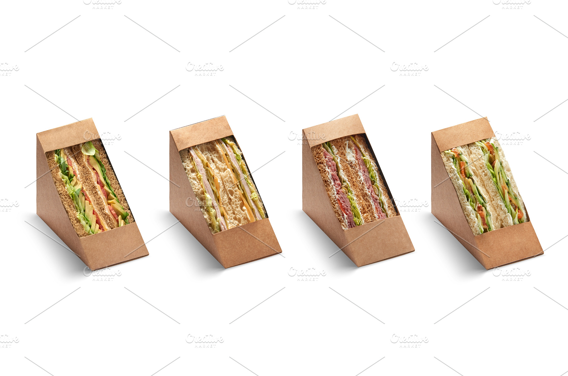 Cut club sandwich in cupboard, a Food & Drink Photo by Yaroslav Danylchenko