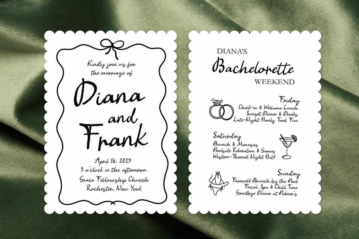 Bon Appetit Darling Pencil Script, a Handwritten Font by Kaya Fonts (Photo 11 of 44)