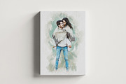 Watercolors Couple's Dreamy Painting, an Action Add-On by MRI STUDIO (Thumbnail 5 of 26)