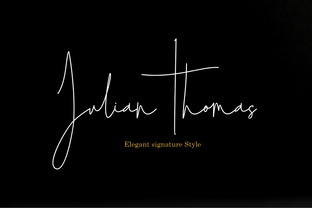 Julian Thomas, a Script Font by Letter-P (Photo 1 of 7)