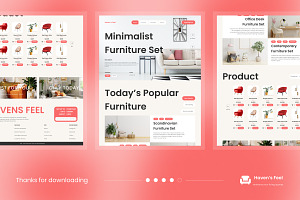 Havens Feel - Furniture Landing Page