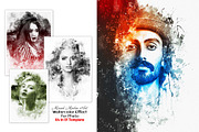 Mixed Media Art Watercolor Effect, an Action Add-On by MRI STUDIO (Thumbnail 1 of 17)
