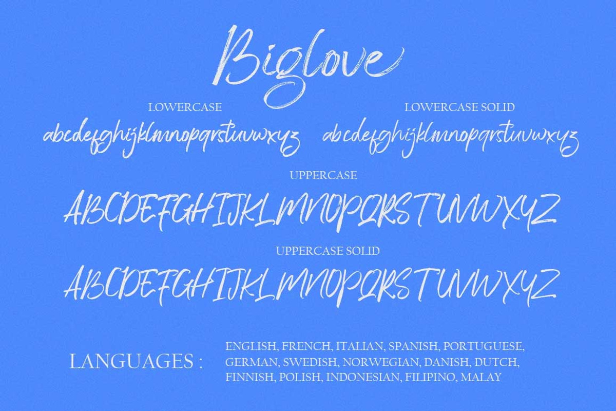 Biglove, a Script Font by Lucky Type (Photo 11 of 11)