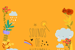 Girl Listening Music Under Umbrella, a Person Illustration by Maria Starus