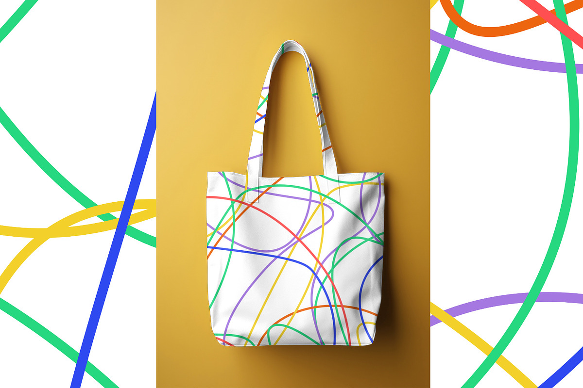 Colorful Line Print, a Background Graphic by MalyskaStudio (Photo 7 of 12)