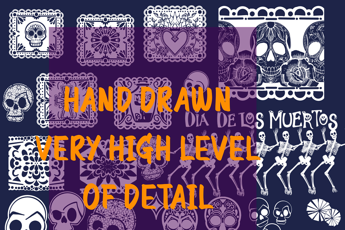 Procreate brush set Papel picado, a Brush Add-On by Courtney Leigh creates (Photo 5 of 5)