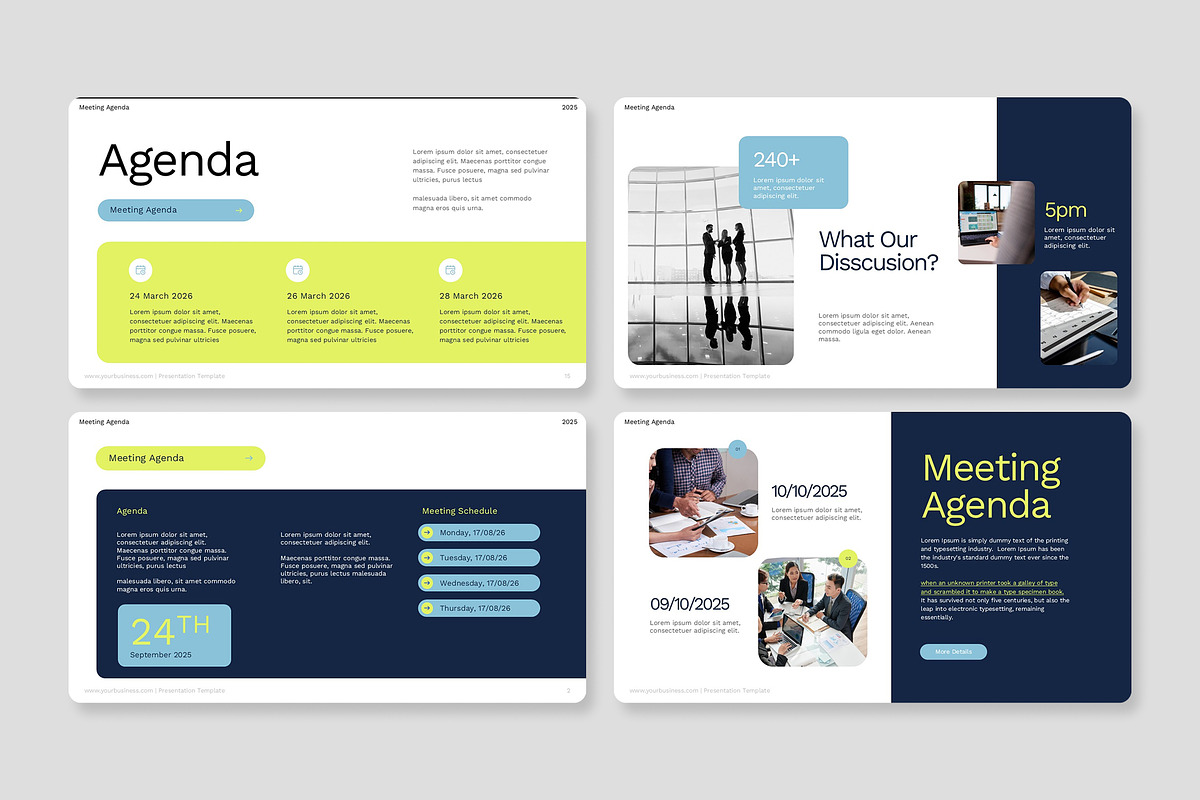 Meeting Agenda PowerPoint, a Presentation Template by Premast (Photo 3 of 4)