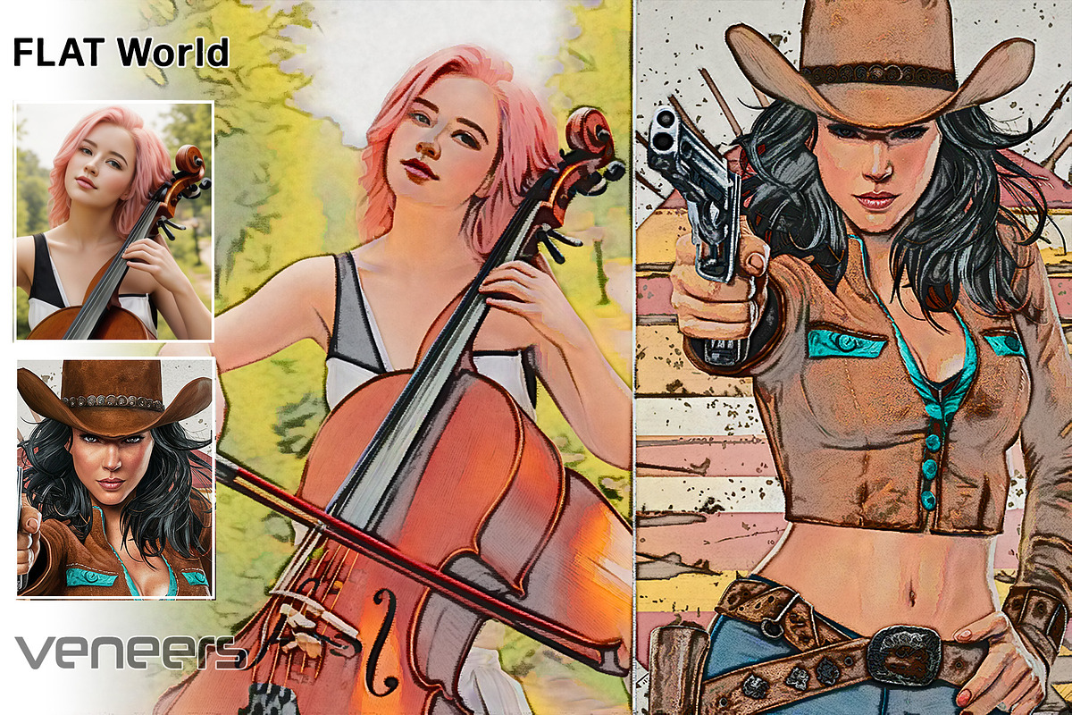 Veneers - Photoshop FX for AI images, an Action Add-On by Pencil Pixels (Photo 7 of 30)