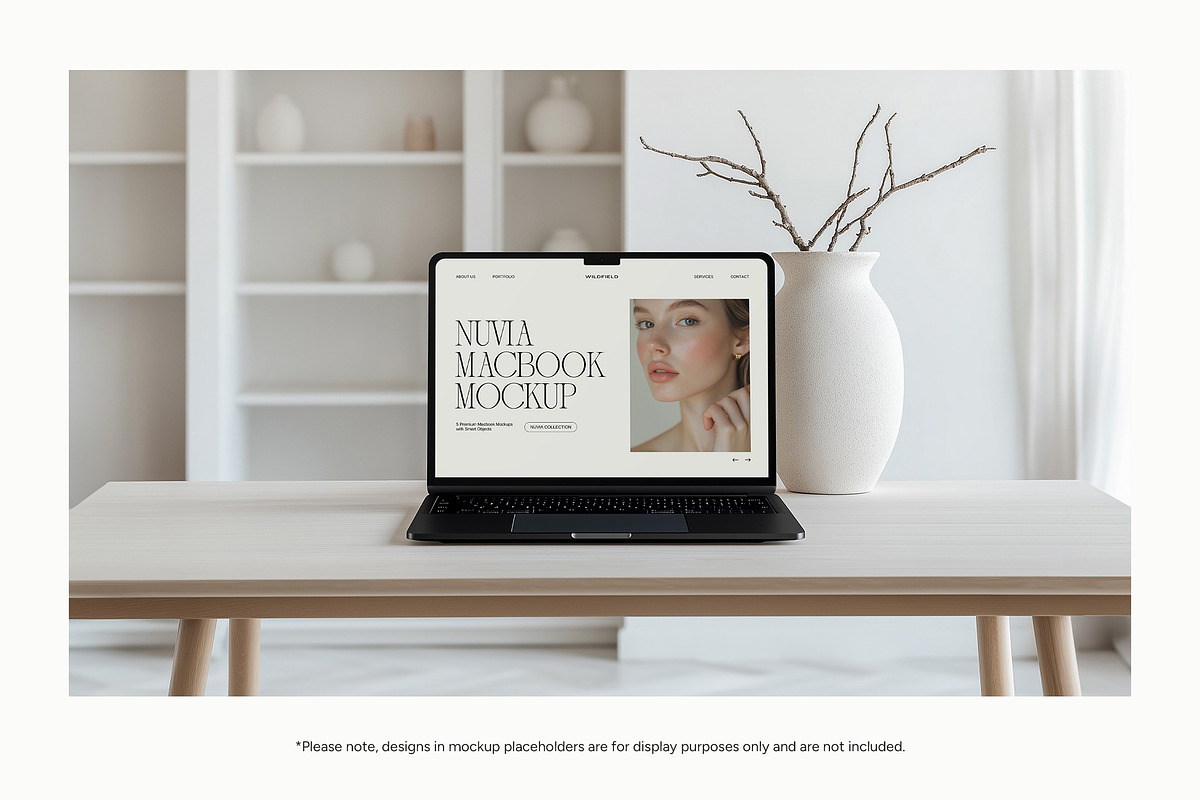 Apple Devices: MacBook, iPhone, iPad, a Device Mockup by Wildfield Studio (Photo 4 of 11)