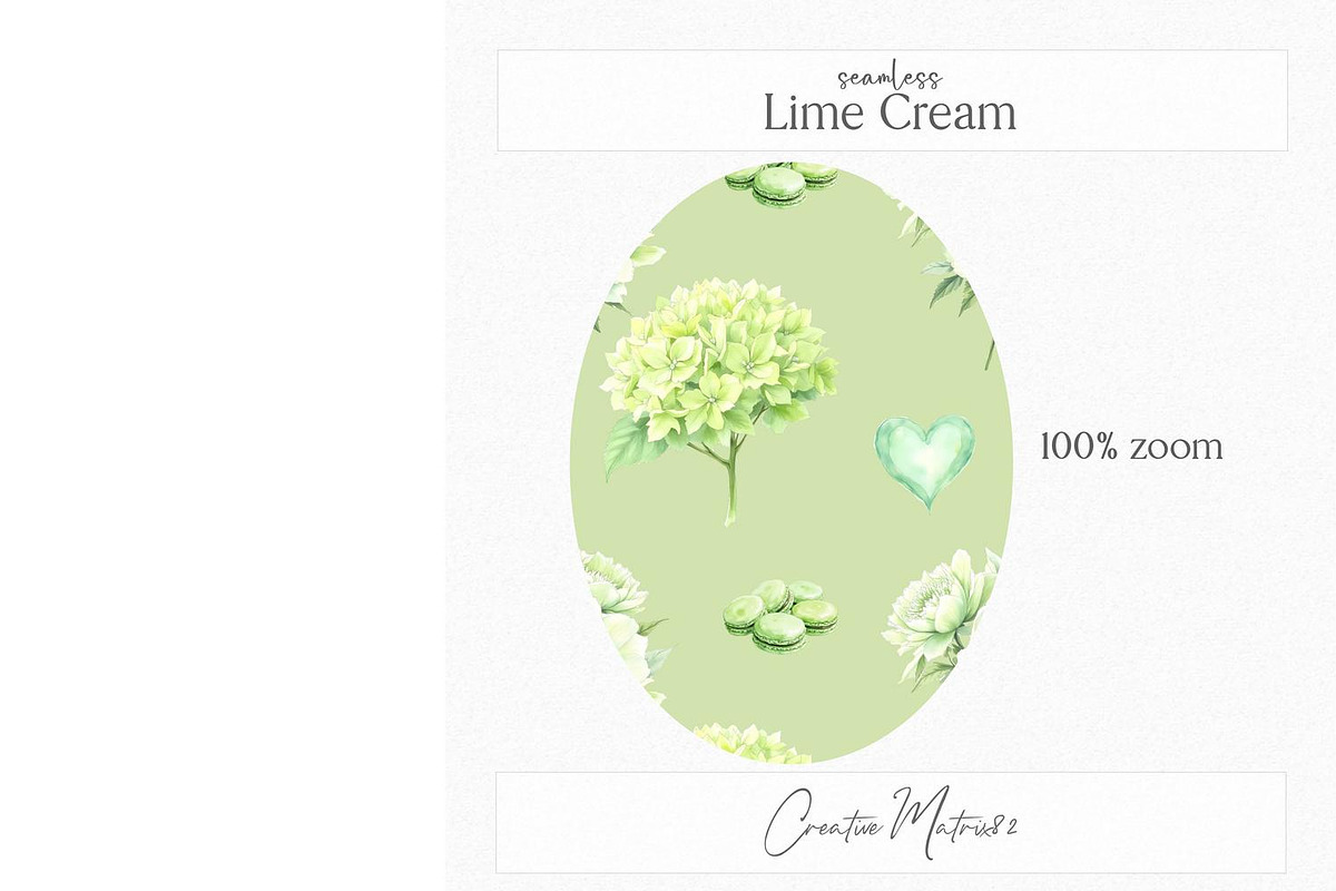 Lime Cream Seamless Digital Paper, a Pattern Graphic by Creative Matrix82 (Photo 6 of 6)