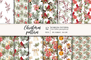 Christmas seamless digital papers